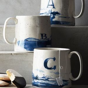 Anthropologie Letter C Mug